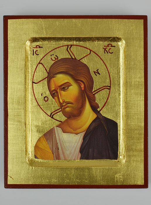 Icône du Christ Miséricordieux sur Feuille d'Or (pic 2)