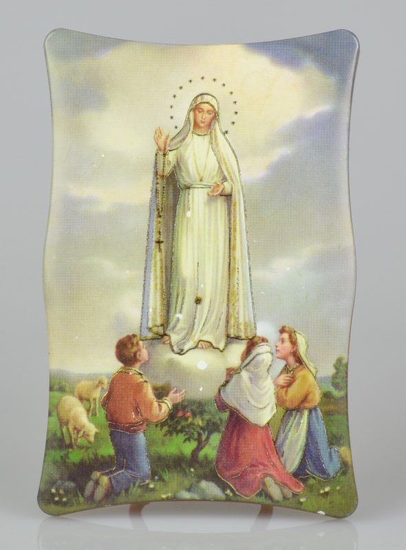 Icône Notre Dame de Fatima en Bois (pic 2)