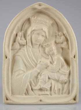 Icône Notre Dame du Bon Secours en Plâtre (pic 1)