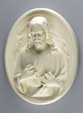Icône Sacré-Coeur de Jésus en Plâtre (pic 1)