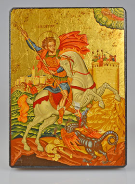 Icône Saint Georges - 12 cm (pic 1)