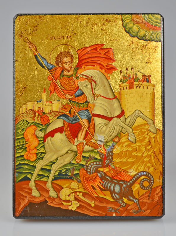 Icône Saint Georges - 12 cm (pic 2)