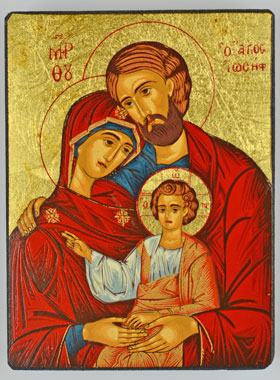 Icone Sainte Famille - 12 cm (pic 1)