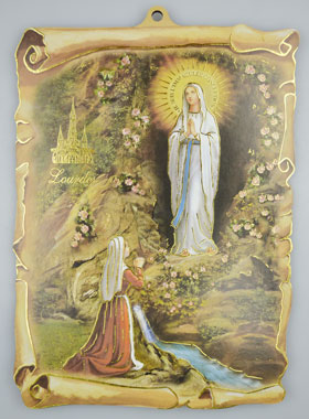 Icône Souvenir Grotte de Lourdes 15cm (pic 1)