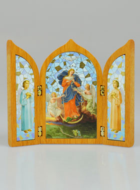 Icône Triptyque de la Vierge Marie qui Défait les Noeuds (pic 1)