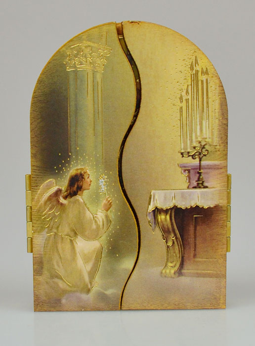 Icône Triptyque Marie qui Défait les Noeuds - 12 cm (pic 3)