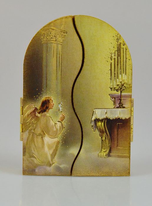 Icône Triptyque Sacré Coeur de Jésus - 12 cm (pic 3)