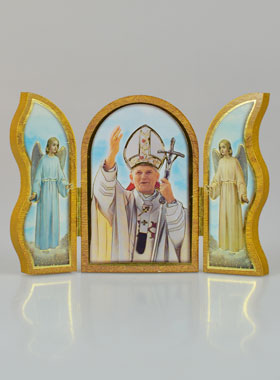 Icône Triptyque Saint Jean-Paul 2 - 12 cm (pic 1)