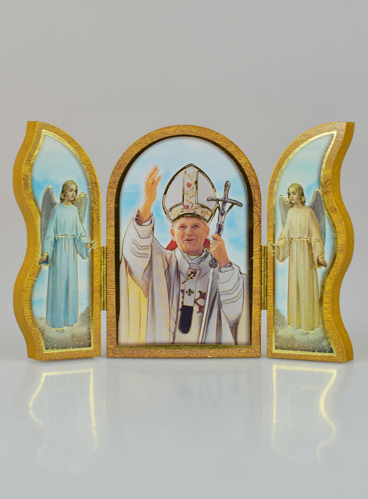 Icône Triptyque Saint Jean-Paul 2 - 12 cm (pic 2)