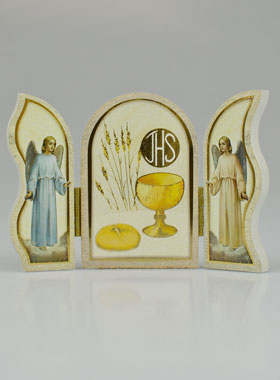 Icône Triptyque Souvenir de Première Communion Garçon (pic 1)