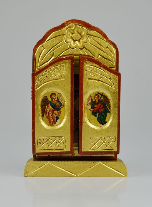 Icône Triptyque Vierge de Korsun - 26 cm (pic 3)