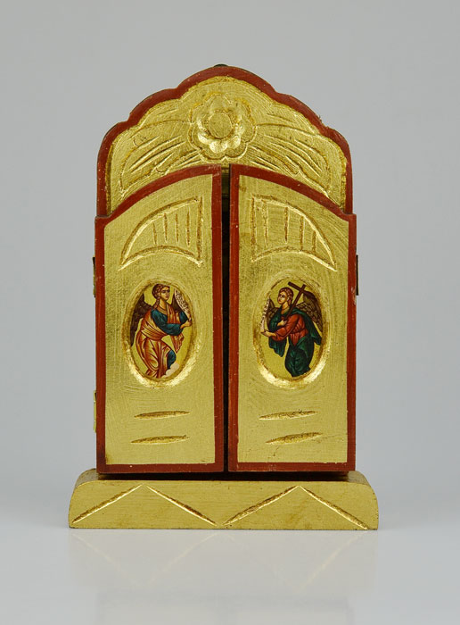 Icône Triptyque Vierge de Vladimir - 26 cm (pic 3)