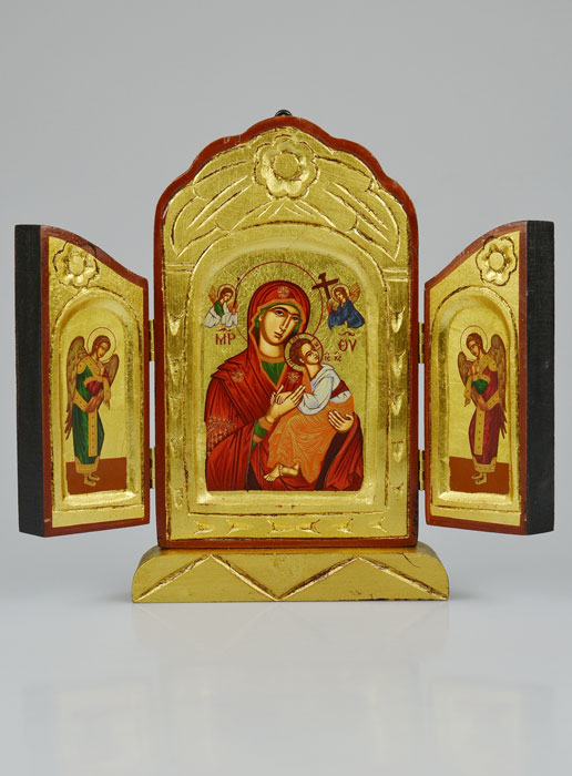 Icône Triptyque Vierge du Perpétuel Secours - 26 cm (pic 2)