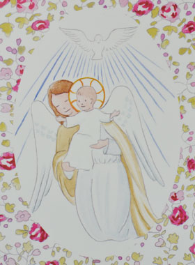 Image de Baptême - Ange-Gardien Protecteur et Esprit Saint (pic 1)