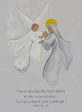 Image de Baptême Vierge Marie et L'Ange - 10 X 15cm (pic 1)