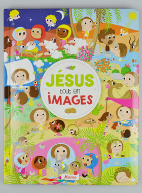 Jésus tout en Image - Cadeau de Baptême Fille (pic 1)