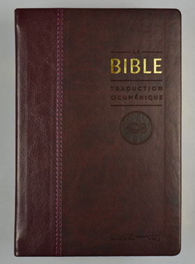 La Bible - Traduction Oecuménique Bordeaux et tranche or (pic 1)