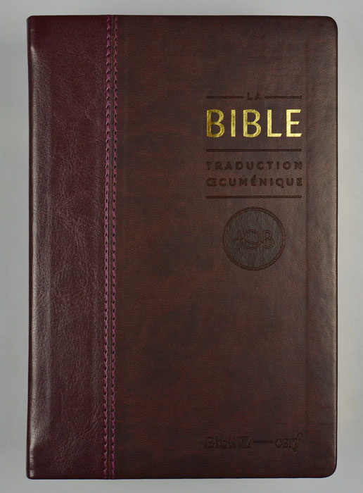 La Bible - Traduction Oecuménique Bordeaux et tranche or (pic 2)