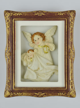 Magnet Ange-Gardien Protecteur à la Lanterne - 9 cm (pic 1)
