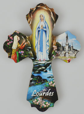 Magnet Croix Notre Dame de Lourdes (pic 1)