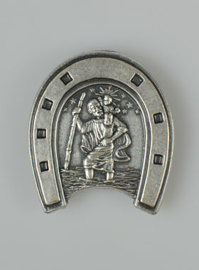 Magnet Fer à Cheval Saint Christophe - 3 cm (pic 1)