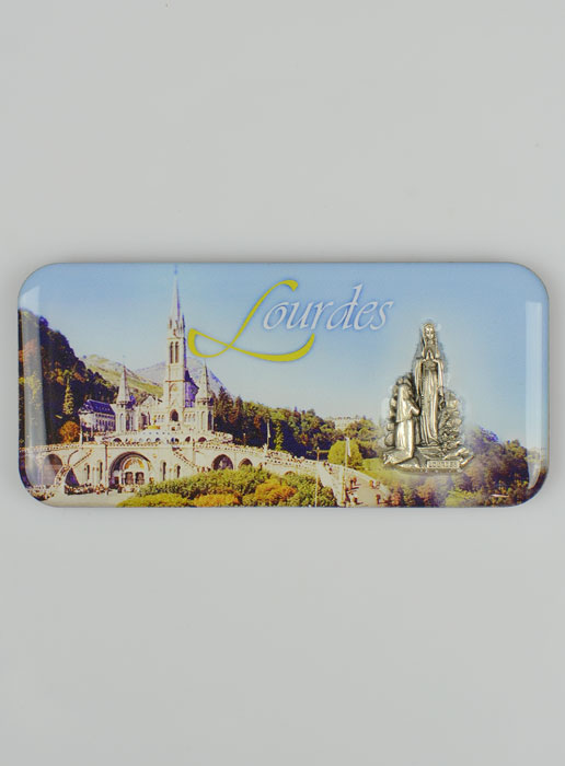 Magnet Photo Basilique Notre Dame de Lourdes - 9 cm (pic 2)
