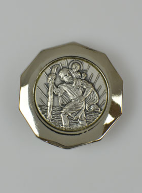 Magnet Religieux Médaille Saint Christophe - 3 cm (pic 1)