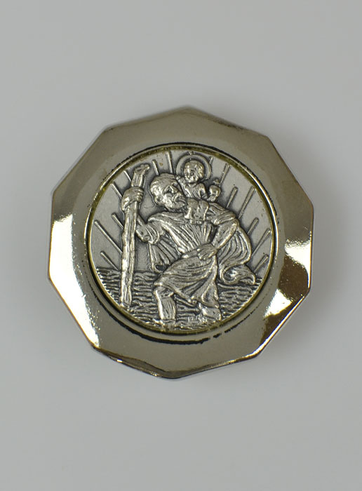 Magnet Religieux Médaille Saint Christophe - 3 cm (pic 2)