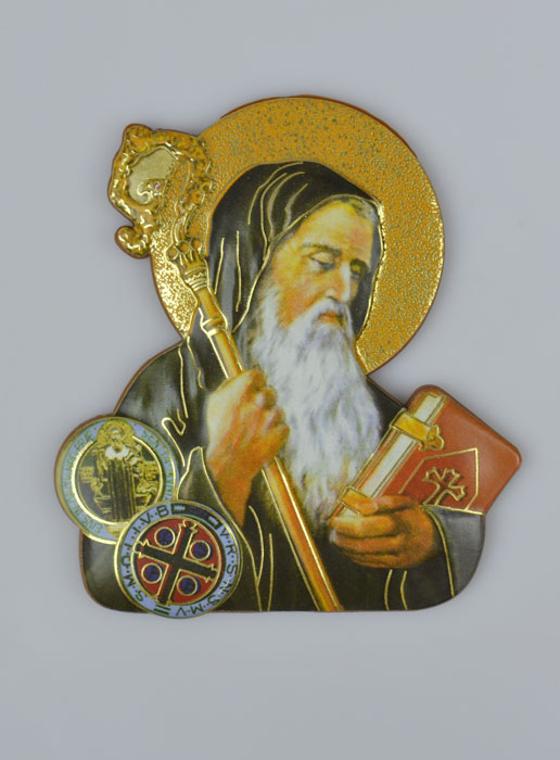 Magnet Religieux Saint Benoît - 7 cm (pic 2)