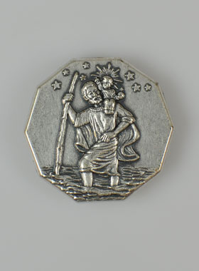 Magnet Religieux Saint Christophe - 3 cm (pic 1)