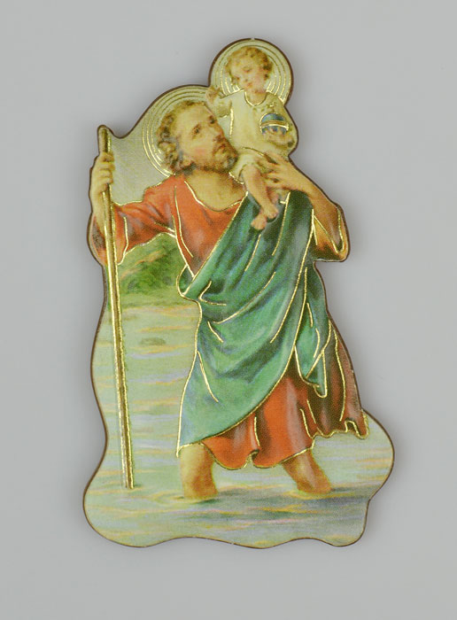 Magnet Religieux Saint Christophe - 7 cm (pic 2)