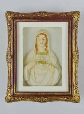 Magnet Sacré Coeur de Marie - 9 cm (pic 1)