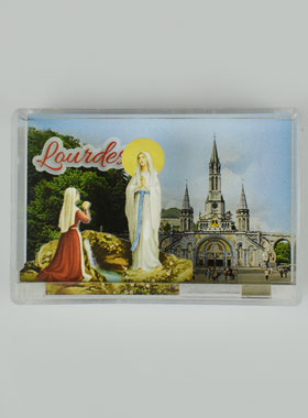 Magnet Souvenir 3D Notre Dame de Lourdes (pic 1)