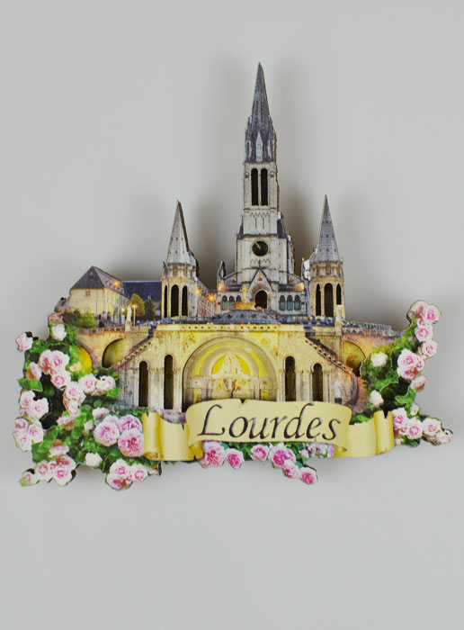 Magnet Souvenir de la Basilique de Lourdes (pic 2)