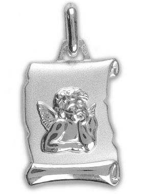 Medaille bapteme argent garcon Clearance
