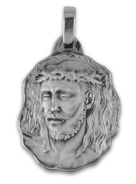 Médaille de Jésus-Christ en Argent 925/1000 (pic 1)