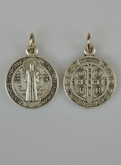 Médaille de Saint Benoît en Métal - 11mm (pic 2)