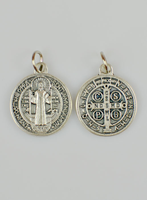 Médaille de Saint Benoît en Métal - 2cm (pic 2)