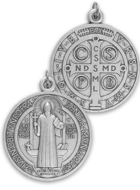 Médaille de Saint Benoît en Métal - 3.6 cm