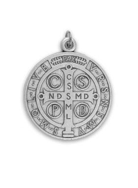 Médaille de Saint Benoît en Métal - 3.6 cm (pic 3)