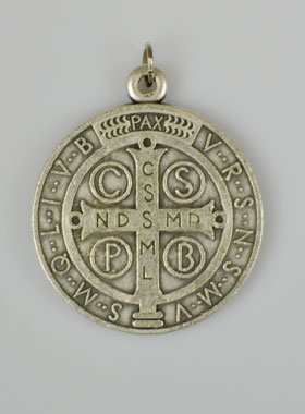 Médaille de Saint Benoît en Métal - 3,6 cm (pic 2)