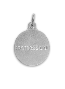 Médaille de Saint Joseph Argenté - 18 mm (pic 3)