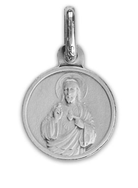 Médaille du Scapulaire en Argent Massif 925/1000 - 12 mm (pic 3)