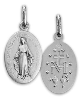 Médaille Miraculeuse en Argent Massif - 15 mm (pic 1)