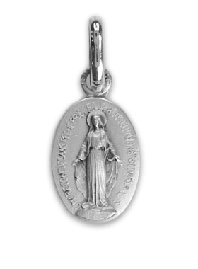Médaille Miraculeuse en Argent Massif 925/1000 - 11 mm (pic 2)