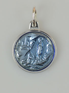 Médaille Notre Dame de Lourdes - Parme 15 mm (pic 1)