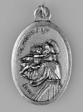 Médaille Religieuse Saint Antoine Argentée (pic 1)