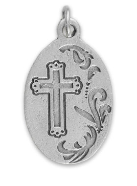 Médaille Religieuse Saint Christophe Argentée - 20 mm (pic 2)