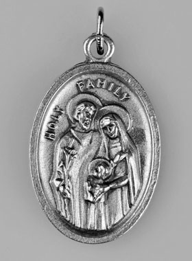 Médaille Religieuse Sainte Famille Argentée (pic 1)