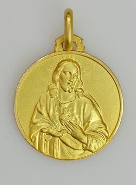Cette médaille Notre Dame du Sacré Cœur, dans sa grande